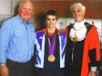Mike Penning with Olympic medallist Max Whitlock and Mayor of Dacorum, Cllr Bert Chapman