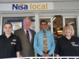 Mike Penning congratulates Nisa Local in Crabtree Lane on their My Shop is Your Shop (MSYS) award for community retailing