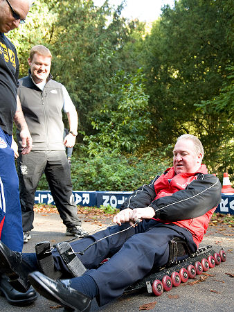 Mike visits RAF Halton and the RAF luge team