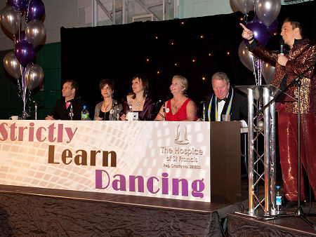 Mike and fellow judges on Strictly Learn Dancing