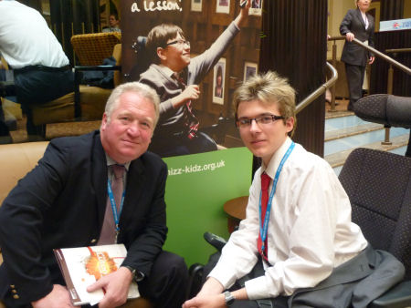 Mike is interviewed by Max Sampson, 17 year old Ambassador for the charity Whizz-Kidz