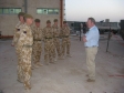 Talking to troops in Iraq