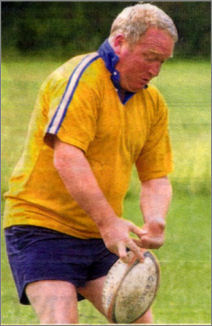 Mike plays in a charity rugby match in aid of Hemel Hempstead Hospital, 2005 Mike plays in a charity rugby match in aid of Hemel Hempstead Hospital, 2005