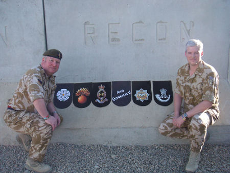 The pennants made by Quilts4London