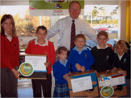 Penning with children from South Hill, Saint Roses and Aycliffe Drive Schools